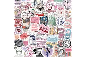 FUEVDN 150PCS Dark Romance Lectura Pegatinas, Pack de Pegatinas de Libros para Parachoques de Maletas, Guitarra, Botella de Agua, Regalo de Vinilo Impermeable para Adolescentes, Niños y Niñas
