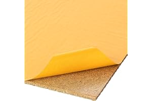 KORK-DEKO Pannello in sughero pressato autoadesivo,Pannello in sughero con pellicola adesiva 3M,Bacheca in sughero,900x600 mm,Pellicola adesiva di alta qualità,rivestimento da parete & decorazione