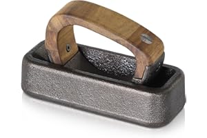 AdHoc MO31 Rocca Cast Iron Acacia Wood Weighing Mortar