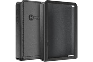 HIFI WALKER Étui de protection en cuir synthétique H2 - Protection complète sur mesure, résistant aux chocs et aux rayures, design léger, noir (étui uniquement)