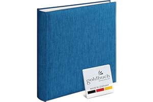 goldbuch 31711 album na zdjęcia, Summertime, 30 x 31 cm, fotoksiążka ze 100 białymi stronami i przekładkami z pergaminu, album fotograficzny z lnu, album z pamiątkami, jasnoniebieski