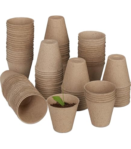 Kit Complet 202 Pièces Pots Biodégradables & Pastilles Tourbe Pour Semis - Jardinage Écologique