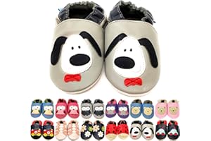 MiniFeet Premium Soft Leather Baby Shoes - Buy 4 Pairs & GET 1 of Them for Free ! - Toddler Shoes - 0-6 Months to 4-5 Years
