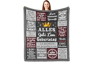 PARCAE Geburtstagsgeschenk für Männer - Geschenkideen für Freund, Papa, Opa - Decke 150x130CM für Mann der Alles Hat