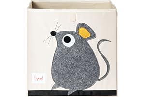 3 Sprouts - Scatole Porta Giochi - Contenitore Giochi Bambini - Scatola Giochi per Bambini - Contenitori per Giochi Bambini - Portagiochi Bambini Contenitori - Scatola Porta Giochi - Topo