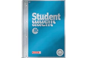 ‎BRUNNEN BRUNNEN Collegeblock Premium Student | A4, punktiert, 80 Blatt, blau