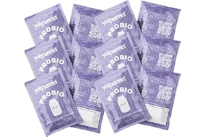 Yogourmet Kefir Starter with Probiotics (12 Sachets = 12 Liters of Kefir) - Make Kefir at Home - Starter Culture - All Natural, Gluten Free, Kosher, Halal - 3 g Sachets