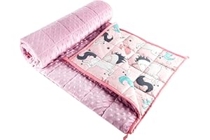 Sleepymoon Gewichtete Decke, schwere Decke (Einhorn, 100 x 150 cm - 4 kg)