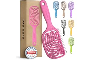 Walcora Spazzola Capelli Districante – Scioglinodi Anti Nodi – Per Capelli Ricci, Lisci, Fini, Bagnati e Lunghi – Hair Brush Anti Rottura per Donna, Uomo e Bambini