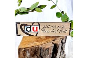 GENERISCH Papa Geschenk: Du bist der beste Papa der Welt - Schokoriegel Geschenkbox inkl. Duplo - Vatertagsgeschenk, Vatertag, Männer, Bonus Papa, Vater Geschenk