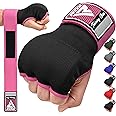 RDX Gel Boxing Hand Wraps Inner Gloves, Quick 100cm Long Wrist Straps, Elasticated, Padded Fist Hand Protection, Muay Thai MMA Martial Arts Punching Speed Bag Training Bandages, Under Mitts Handwraps