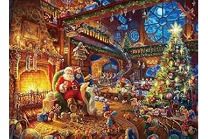 AVEJOYS Puzzle 500 Teile Weihnachtsmann – klassisch und schwierig für Erwachsene – 52 x 38 cm, Thema Weihnachten
