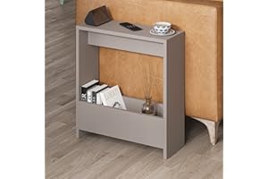 HOCUS PICUS Side Table with Magazine Rack for Living Room and Office - Many Colour Options - Side/End Table - 55 x 20 x 60cm by Hocuspicus (Light Mocha)