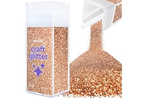 Hemway Craft Glitter Shaker 130g / 4.6oz Glitter for Arts, Crafts, Resin, Tumblers, Nails, Painting, Decoration, Festival, Cosmetic, Body - Ultrafine (1/128" 0.008" 0.2mm) - Bronze Brown