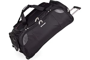 Lightweight Large Holdall with Wheels - Weekend Roller Travel Bag by Pierre Cardin | Suitcase Alternative, Carry, Pull or Drag Stress Tested Handles, Durable Wheels | 95L Capacity (Large 30")