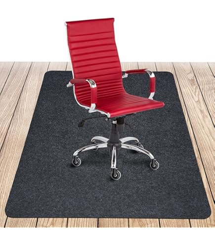 Odot Bodenschutzmatte Bürostuhl - Runde Stuhlunterlage 140cm Cremeweiß