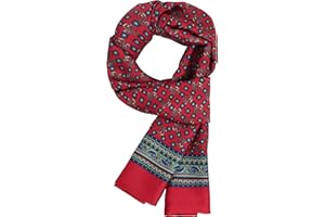 WANYING Bufanda Delgada de Rayón para Hombre Doble Capa Bufanda de Seda Artificial Casual Negocios para Otoño Primavera