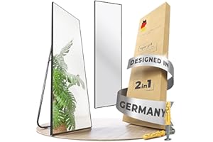 ‎JOULISE JOULISE Standspiegel & Wandspiegel mit Rahmen - dekorative Wandspiegel groß - Wandspiegel Ganzkörperspiegel - Full Body Mirror - Spiegel zum hinstellen - Spiegel Standspiegel