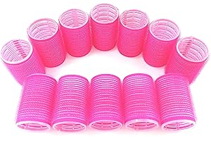 Jumbo Hair Rollers Curlers Self Grip Holding Rollers Hairdressing Curlers Hair Design Sticky Cling Style For DIY Or Hair Salon By Kamay's (Gripping Sticky Rollers 40mm 1-1/2" Large Size 12PCS)