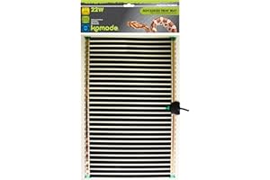 Komodo Advanced Heat Mat for Reptiles 22W Adjustable Temperature Durable Indoor Pad for Terrarium Vivarium Reptile Enclosure Cage Habitats - 410x274mm