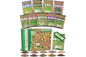 ZenGreens® - Organiczne Odżywcze Kiełki & Microgreens Zestaw Nasion - 10szt