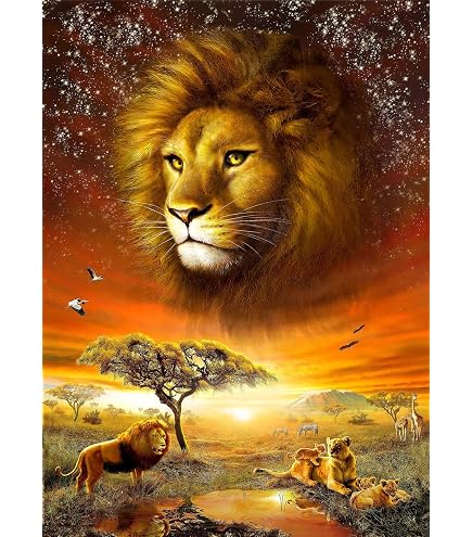 Lais Jigsaw Puzzle - 1000 Piece Lion Wildlife Puzzle For Adults