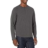 Amazon Essentials Herren Henley-Shirt mit Langen Ärmeln und normaler Passform (erhältlich in Big & Tall)