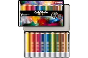 STABILO CarbOthello - Crayon de couleur - Boîte métal x 36 crayons pastel - Gamme ARTY+
