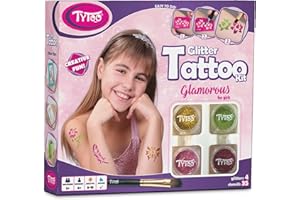 Tytoo Glamorous Kit Tatuaggi Glitterati - Sicuro, Dura 8-18 Giorni