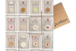 Purition Original Trial Box | Premium Wholefood sachets, High Protein Powder for Keto Shakes and Smoothies with Only Natural Ingredients for Weight Loss | 12 x 40g sachets