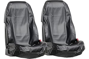 L & P Car Design 2 sztuki ochraniaczy na siedzenia samochodowe, pokrowce na przednie siedzenia samochodowe, pokrowce na siedzenia warsztatowe, pokrowce na siedzenia samochodowe [wodoszczelne, łatwe w