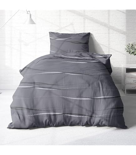 Blumtal Biber Bettwäsche 135x200 + 80x80 Cm Baumwo Produktbild-Vorschau 8