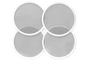 ‎BEYLAB BEYLAB 4 Stück Siebe für Duftlampen Edelstahlsieb Räuchersieb für Räucherstövchen mit sieb Ø 8 cm (80mm)