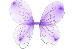 Zac's Alter Ego Small Girls Fancy Dress Glitter Butterfly Fairy Wings