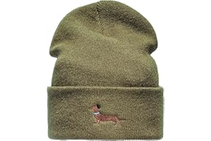 Baddery Czapka z dzianiny dla mężczyzn i kobiet: jamnik - prezent dla właścicieli psów myśliwych prezenty - Beanie męska czapka Gassi