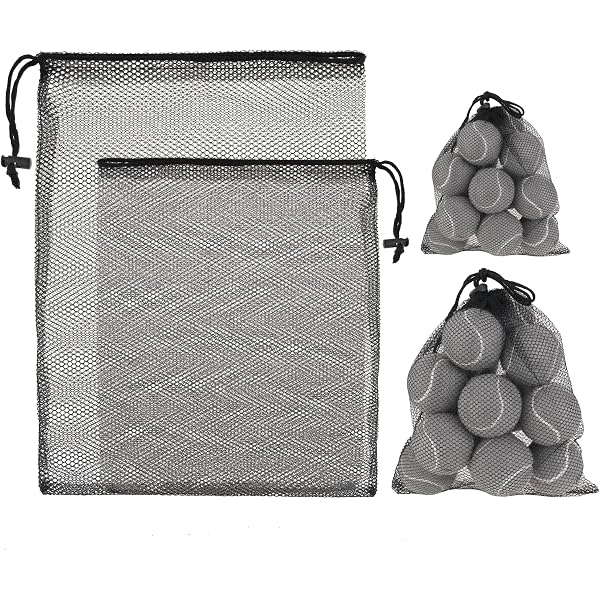 10 Stück Nylon-Netzbeutel Mit Kordelzug (2 Größen) – Praktische Organizer Für Kosmetik, Reise, Spielzeug & Mehr (schwarz)