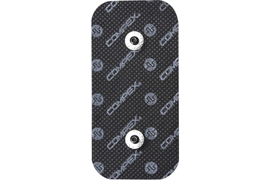 Compex Black Electrodes for Electrostimulators Compatible with Electrostimulators Che Wireless Cable
