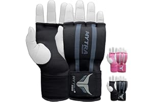 Mytra Fusion Boxeo Vendas Guantes Hand Wraps Protección para Las Manos Guantes fáciles de Envolver Gel Acolchado a lo Largo del Cierre de la Correa para la muñeca