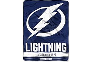 NORTHWEST Officially Licensed NHL "Break Away" Micro Raschel Throw Blanket, Multi Color