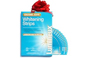 Oral Essentials Lumineux Teeth Whitening Strips- 21 Treatments Dentist Formulated and Certified Non Toxic - Sensitivity Free - NO Artificial Flavors, Colors, and SLS Free
