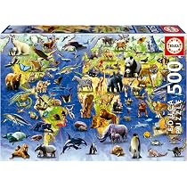 Educa - Puzzle de 500 pièces pour adultes | Carte de l'Europe | À partir de 11 ans (17962