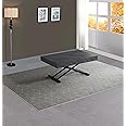 VOLERO' ; Extendable dining table,Achille Large Model, Lift-Up with Millimetric Height Adjustment (concrete gray)