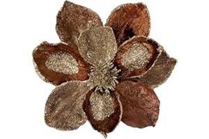 ‎BRIFUL Briful 3 Stücke Weihnachtsstern Christbaumschmuck Magnolie Kunstblumen mit Glitzern Poinsettia Kunstzweig Weihnachtliche Dekoration Weihnachtsbaum Neujahr Ornamente