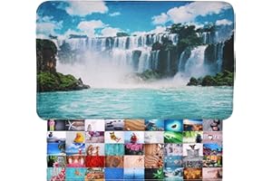 SANILO Badteppich, viele schöne Badematten zur Auswahl, Badvorleger sehr weich und rutschfest, waschbar und schnelltrocknend (70 x 110 cm, Wasserfall)