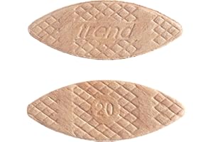 Trend 1000 Biscotti di Faggio Certificati No. 20 per Lavori di Falegnameria, Giunzioni e Cornici per Mobili, BSC/20/1000