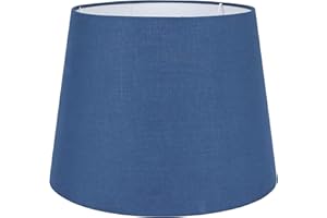 MiniSun | Modern Tapered Light Shade in a Navy Blue Fabric Finish | Floor Lamps & Torchieres, Home Décor & Improvement Essential | 350mm Shade Width