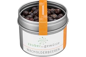 ‎ZAUBER DER GEWÜRZE Zauber der Gewürze Wacholderbeeren ganz – Wacholder Beeren getrocknet und ganz, perfekt zum Würzen von Fleisch, Wildgerichten und Marinaden, 40 g