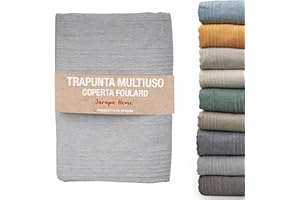 Jarapa Home Made with love Copriletto (Grigio, 240x280 cm)