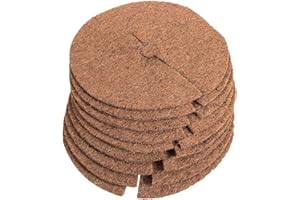 SIDCO Kokos Mulchscheibe 10 x Winterschutz Pflanzenschutz Baumschutz Frostschutz Ø40cm