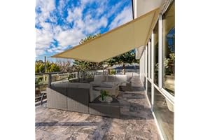 MEKKAPRO Ultimate Protection Sunshade - UV Blocking Shade Sail for Outdoor Patio, Garden, Balcony - Includes Installation String (6 x10 Ft (1.8x3 m))